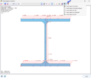 Diagrammes de contraintes dans la section