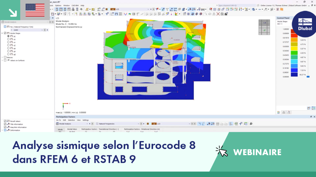 Le webinaire couvre les méthodologies d’analyse sismique à l’aide de l’Eurocode 8 avec les outils RFEM 6 et RSTAB 9 pour les ingénieurs.