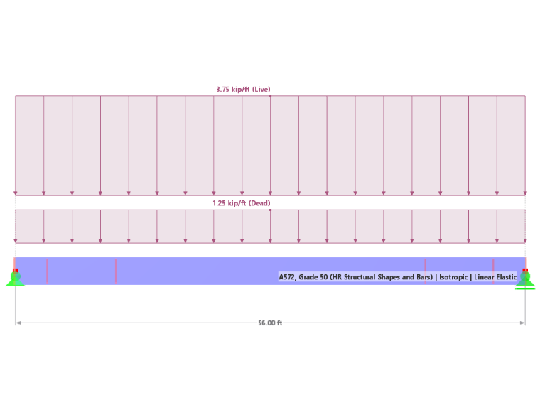 KB 001883 | Vérification des poutres à âme pleine selon l’AISC 360-22 dans RFEM 6