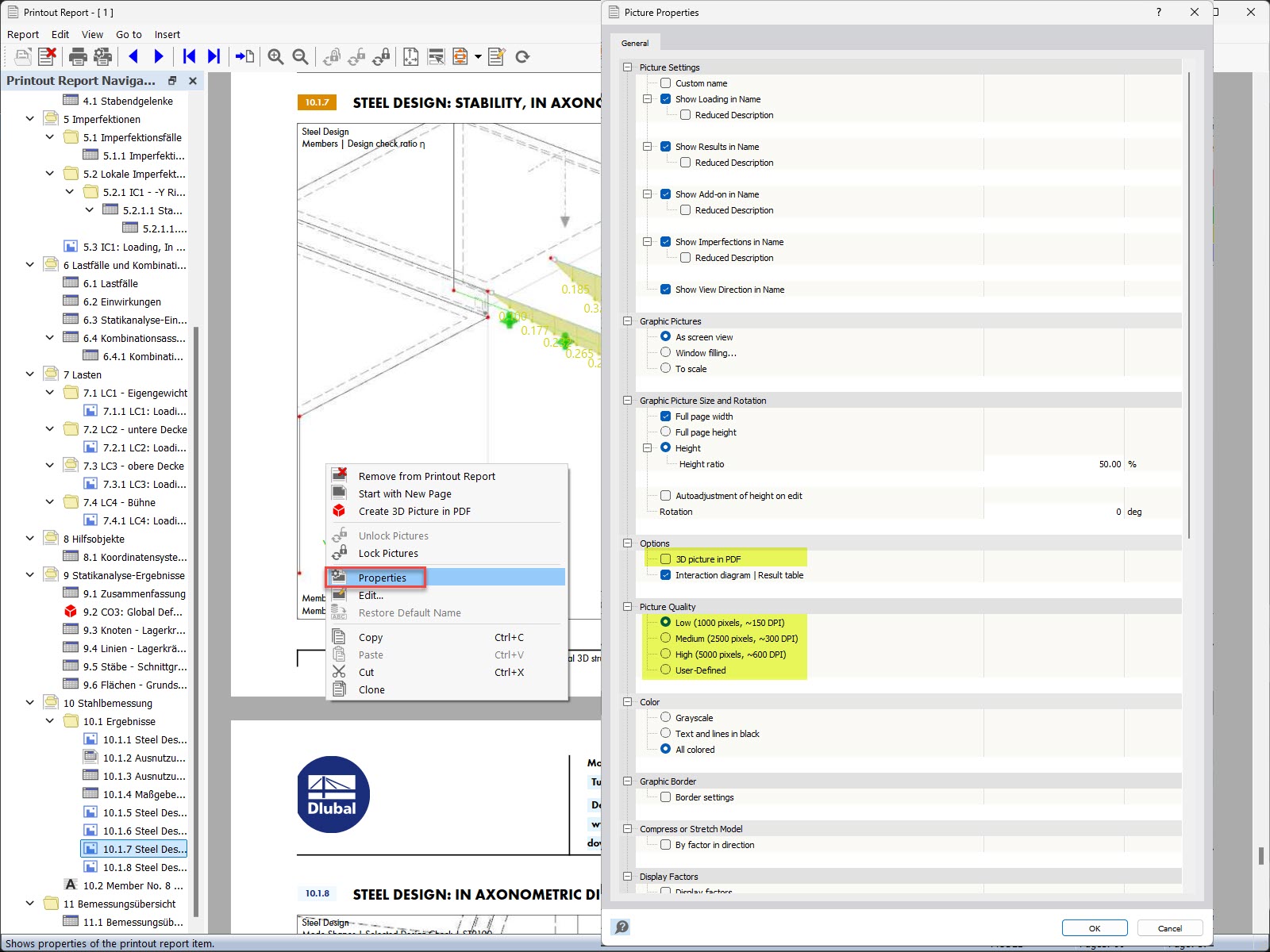 FAQ 005580 | L'espace disque occupé par le rapport d'impression peut-il être réduit dans RFEM 6 et RSTAB 9 ?