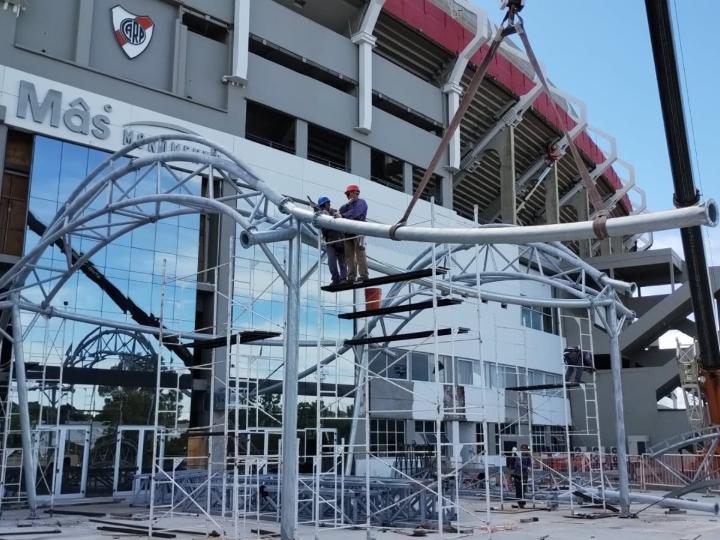 Structure en cours de construction (© Ing. Agustin Alvarez Sarrieta)
