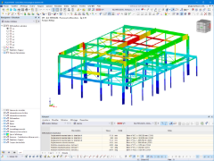 Déformation de l’immeuble de bureaux dans RFEM | © GH - Hervouet