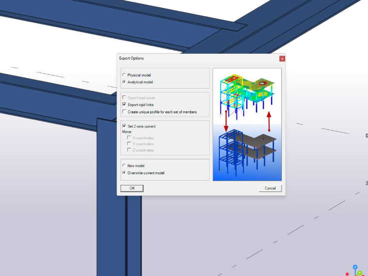 FAQ 005611 | Quelles informations peuvent être échangées lors de l'exportation et de l'importation entre RFEM 6 et Tekla ?