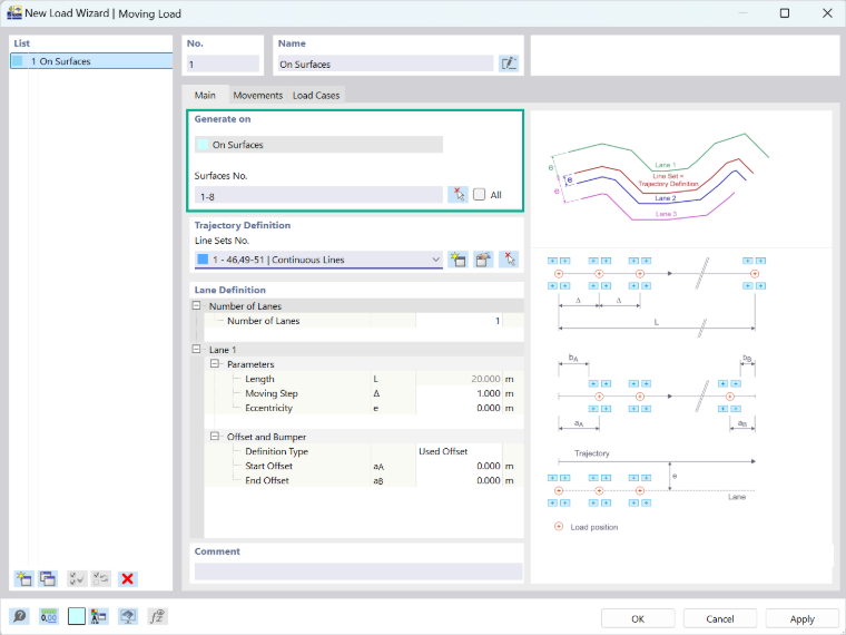 Assigner les Surfaces