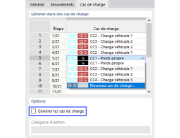 Assigner manuellement des pas de charge