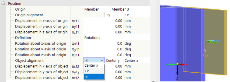Options pour l’alignement des objets