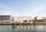 Le projet intègre des pierres locales, des accès en terrasses et des évasements dynamiques pour créer des espaces éducatifs et communautaires flexibles.
