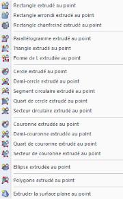 Fonction « Extruder vers le point » pour modélisation 3D dans un outil logiciel