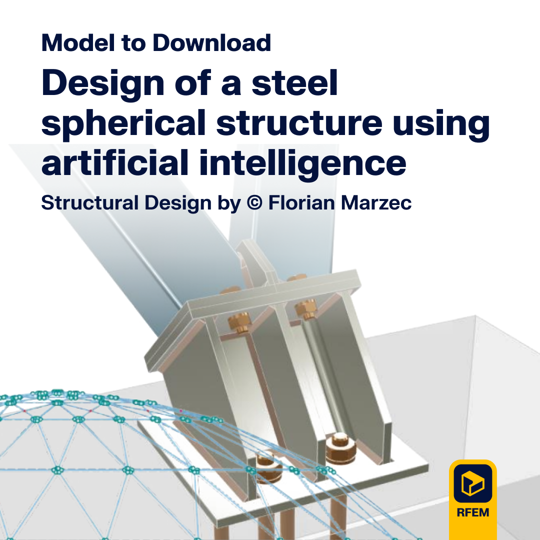 Structure sphérique en acier conçue à l’aide de l’intelligence artificielle pour un mémoire de fin d’études