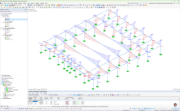 Modèle de calcul de structure 3D d’une piscine axé sur les dynamiques de contrainte-déformation