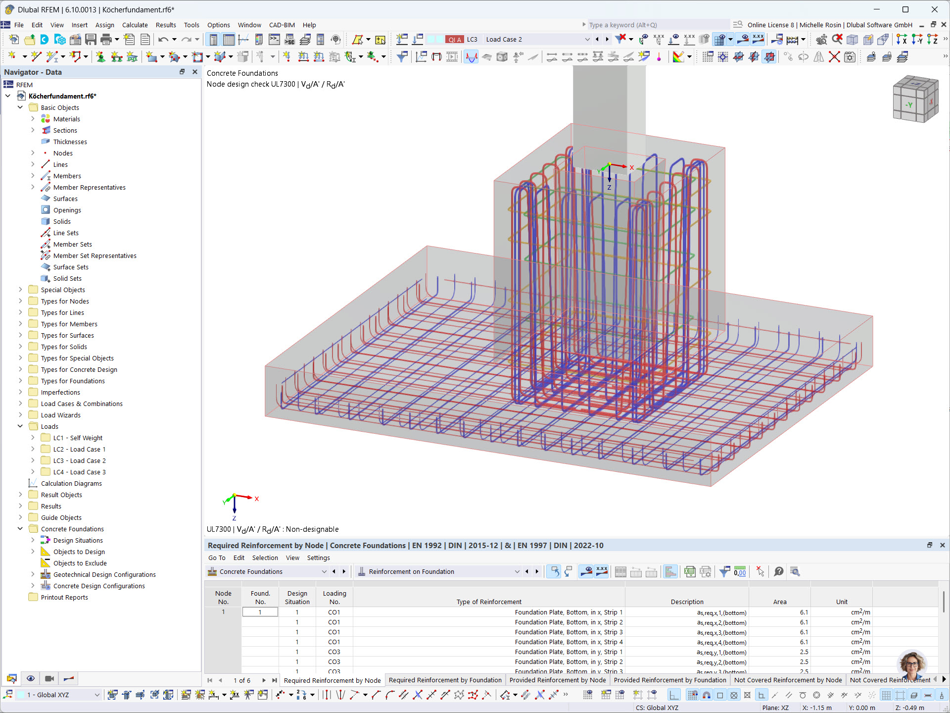 Vérification des fondations par encuvement avec le module complémentaire Fondation en béton pour RFEM avec des parois lisses ou rugueuses. L’application pratique montre la diversité des options.