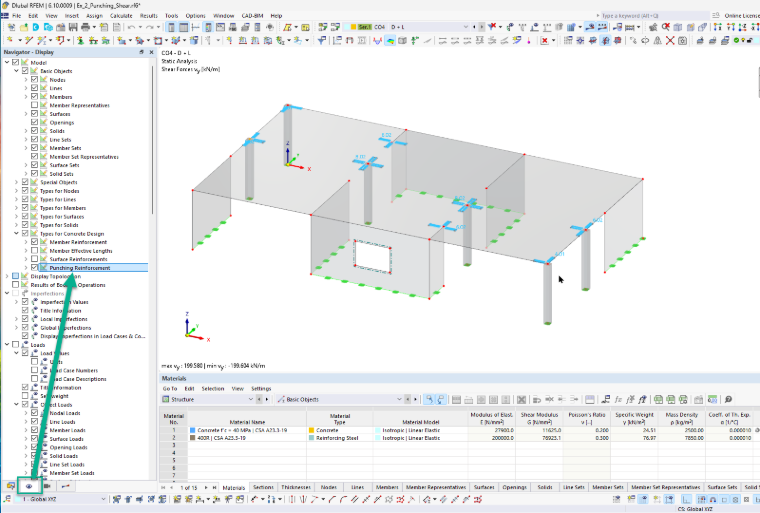 KB 001966 | Vérification du poinçonnement dans RFEM 6 selon l’ACI 318-19 et la CSA A23.3:19 | Partie II