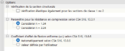 Options pour CSA S16
