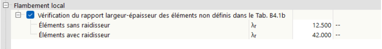 Flambement local selon l’AISC 360