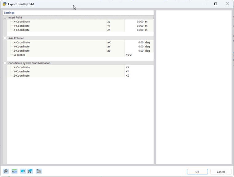 Exportation Bentley ISM