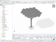 Modèle RFEM d’arbre solaire moderne par MSE Engenharia