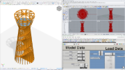 Illustration de l’intégration RFEM et Rhino démontrant leurs capacités combinées dans la modélisation et le calcul structurel 3D.