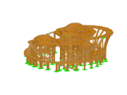 Présentation d’un modèle de structure géométrique complexe, mettant l’accent sur l’aspect pratique et la précision des méthodes d’analyse et de conception.