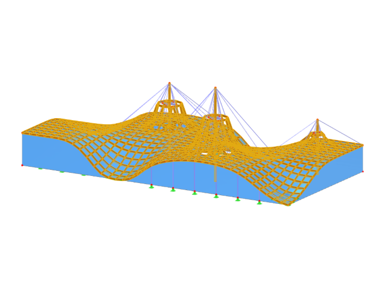 Présentation de la conception des installations de culture d’une base agricole rurale, illustrant des serres et des structures de support.
