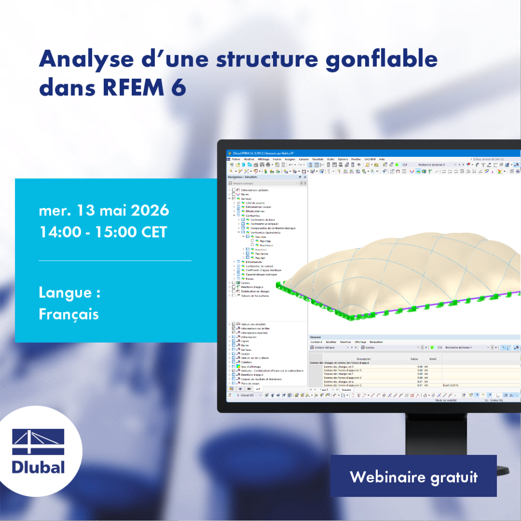 Analyse d’une structure gonflable dans RFEM 6