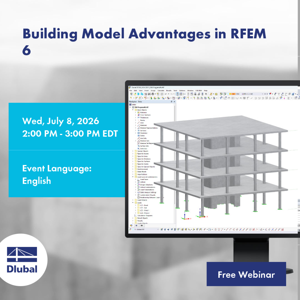 Avantages du modèle de bâtiment dans RFEM 6