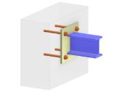 Modèle 006232 | Ancrage de poutre | Plaque de base verticale étendue