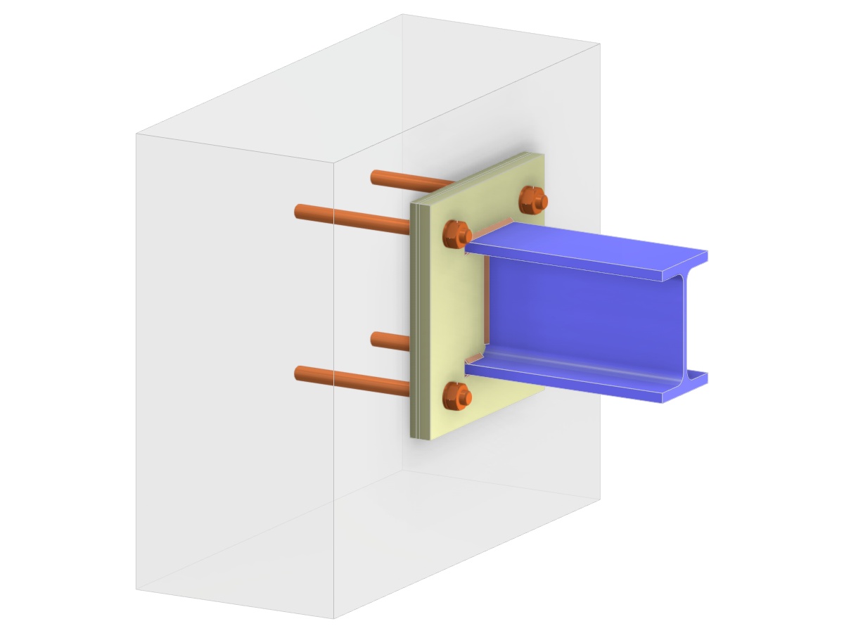 Modèle 006234 | Ancrage de poutre | Plaque de base verticale étendue et cales