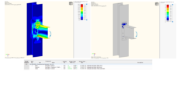 Fig. 11 - Contrainte équivalente et déformation plastique du modèle M24-tp-15mm et vérification.
