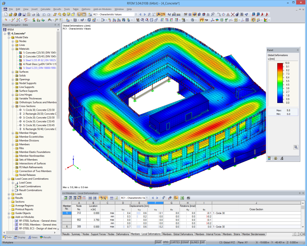 Nuovo edificio della scuola secondaria a Laupheim, Germania | Progettato con RFEM da Ingenieurbüro Rohmer GmbH, Germania | www.statik-rohmer.de