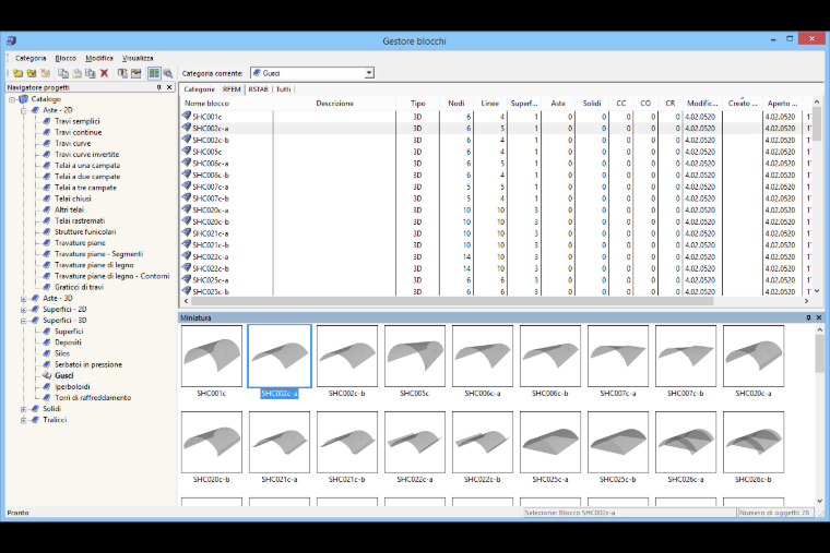 Blockmanager für RFEM und RSTAB