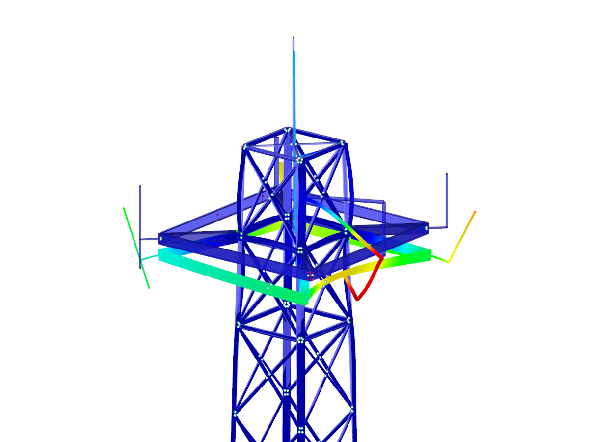 Modello della torre a traliccio