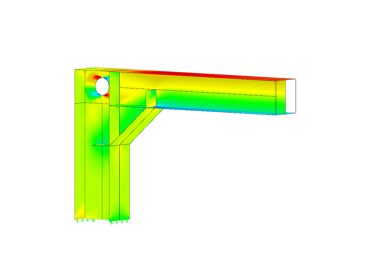 RFEM-Zusatzmodul RF-MAT-NL | Berücksichtigung von nichtlinearen Materialgesetzen
