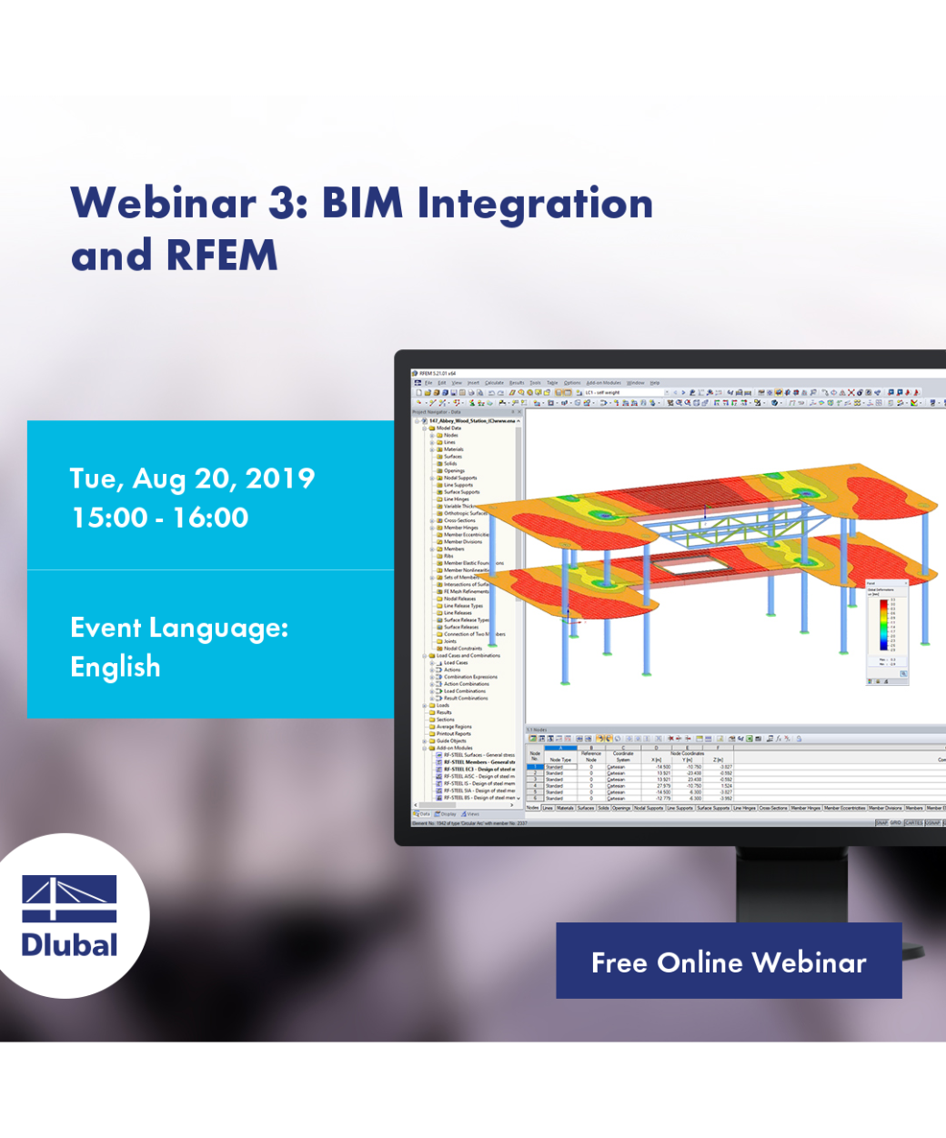 Webinar 3: Integrazione BIM \n e RFEM