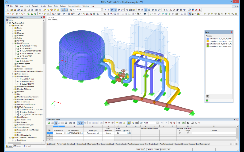 Lavorando con RF-PIPING