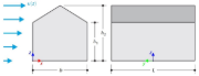 Wind Loads on Duopitch Roof Building