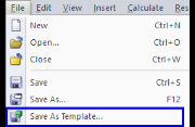 Salva come template...