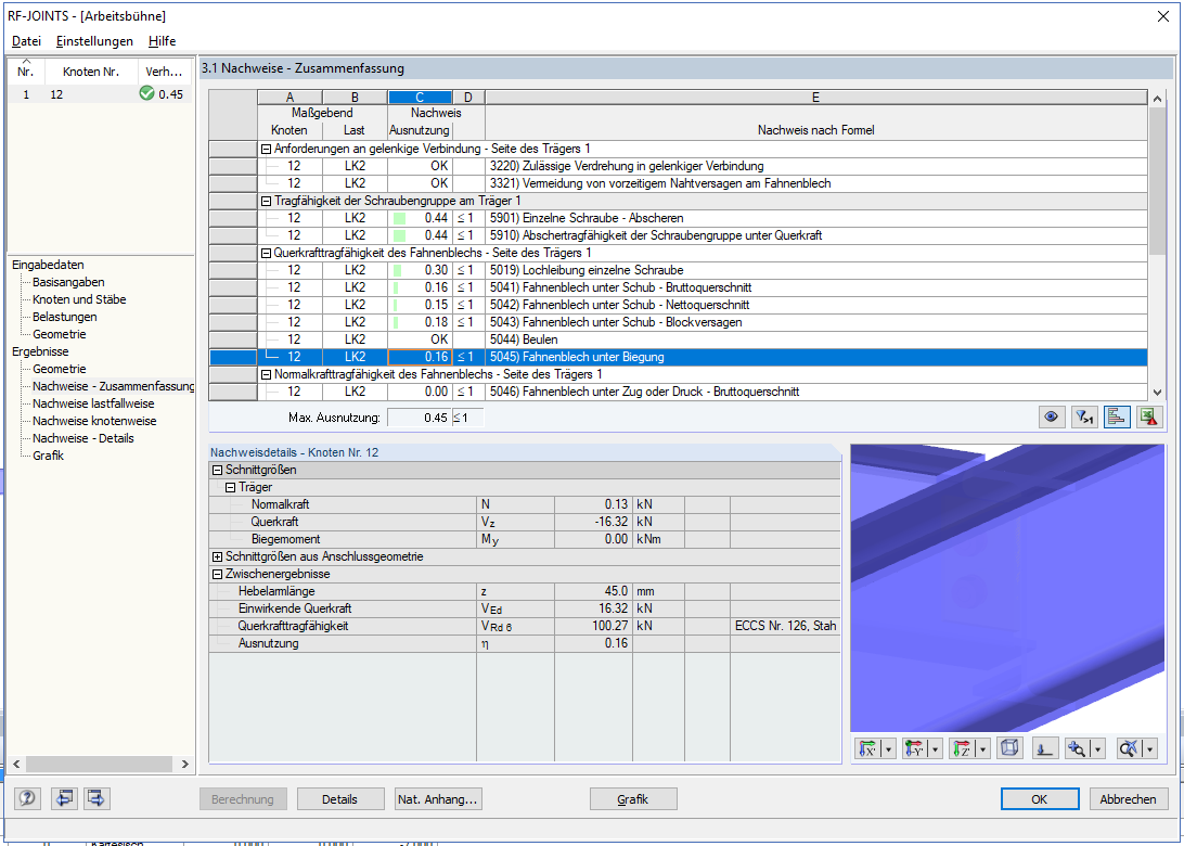 Progettazione con RF -JOINTS Steel - Pinned