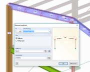 Set di aste di RFEM che combinano singole aste e corrispondono a componenti fisici nel modello BIM