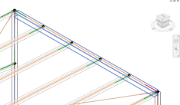 Differenze nel modello BIM e nel modello strutturale: la trave trasversale descrive un componente strutturale fisico. Nel modello di analisi strutturale, diventa cinque elementi analitici o il mesh-linker FEM deve essere in grado di riconoscere i nodi che giacciono sulla linea di trave per la loro mesh di conseguenza.