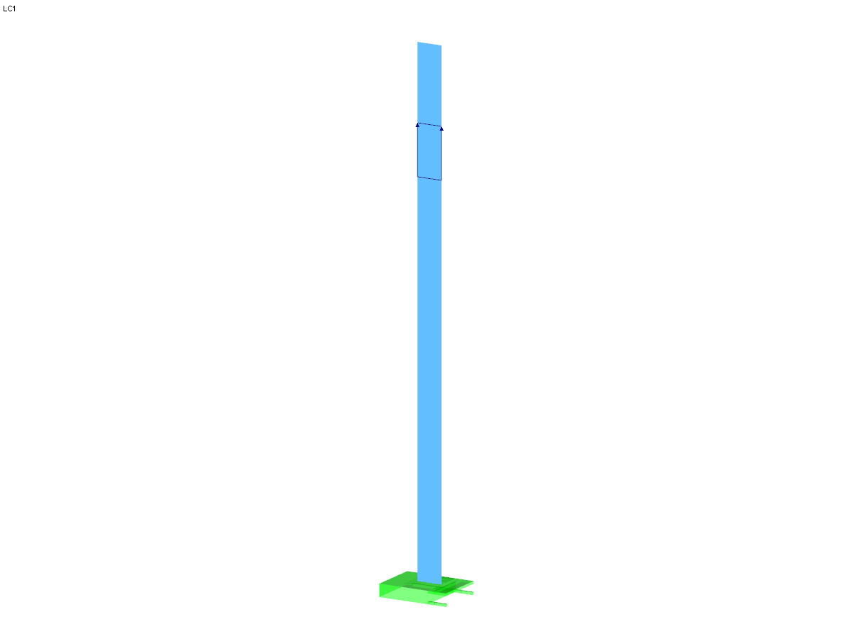 Cantilever ortotropo sotto trazione