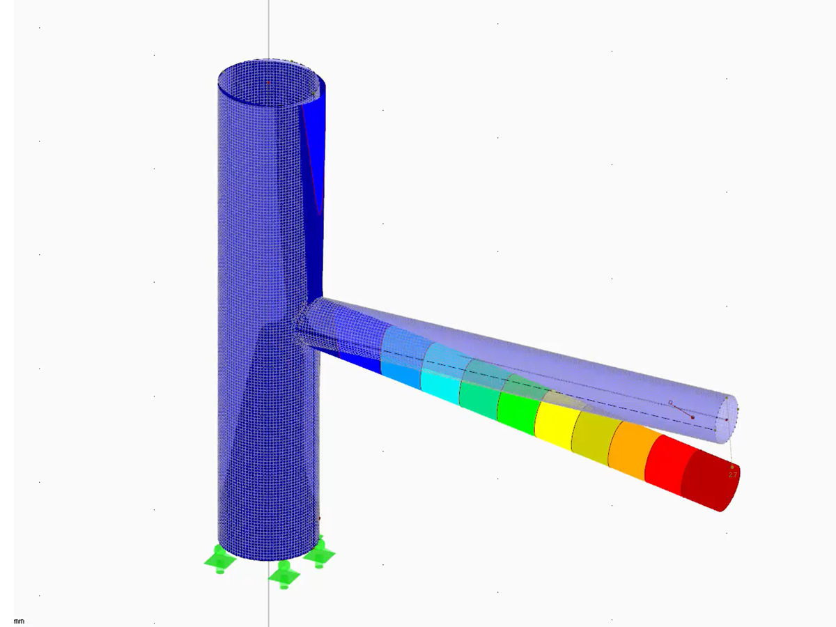 Collegamento tubo con intersezione