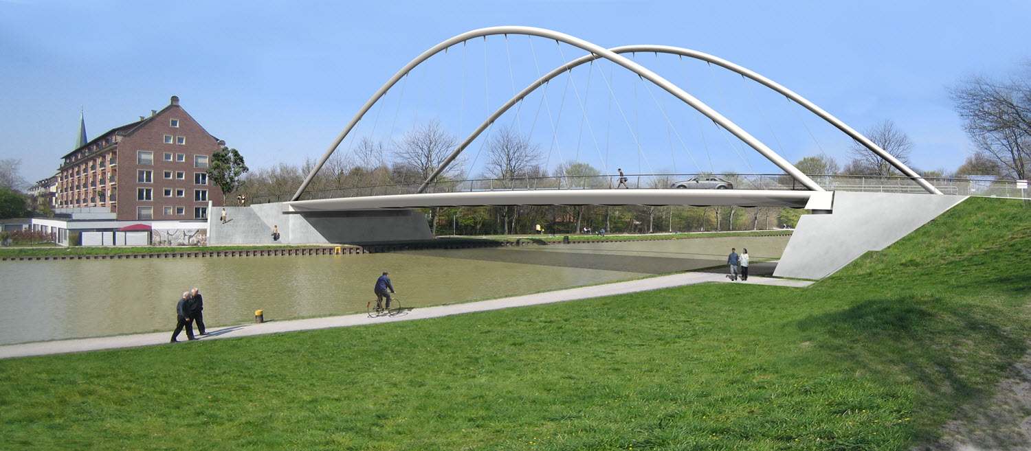 Visualizzazione del progetto del ponte stradale Wolbecker n. 76 (© grbv)