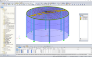 3D-Modell eines Wassertanks in RFEM (© Rocky Summit EC)