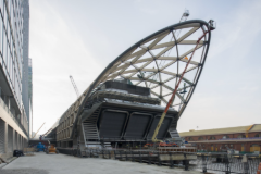 Stazione Crossrail Canary Wharf durante la costruzione (© WIEHAG)