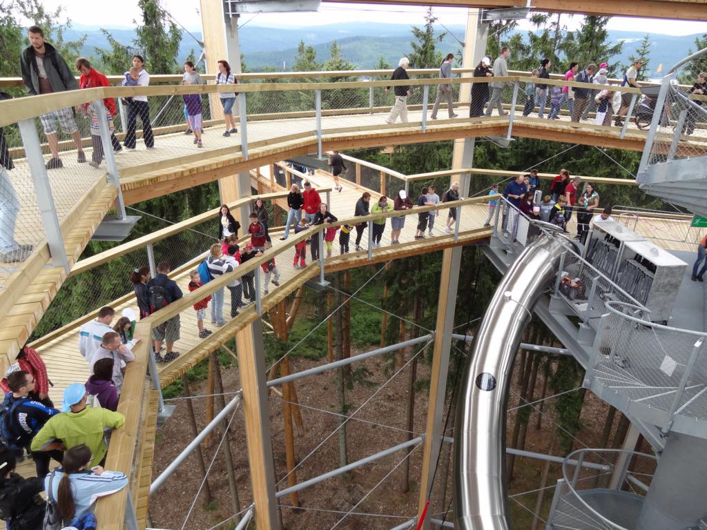 Blick ins Innere des Baumturmes (© WIEHAG)