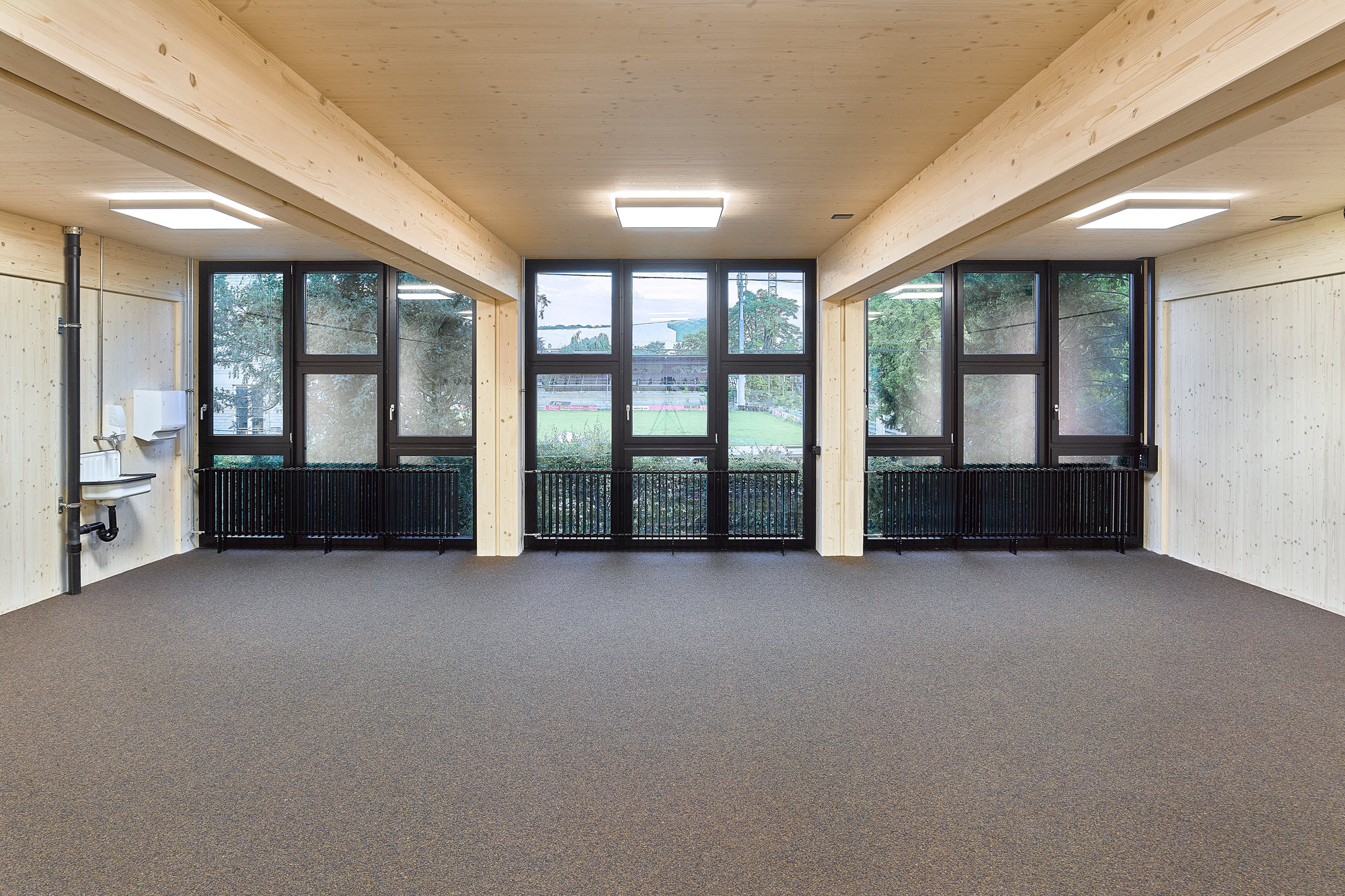 Blick in das Innere des Modulbaus (© Fotograf Stefan Hofmann, Ph7, Biel)