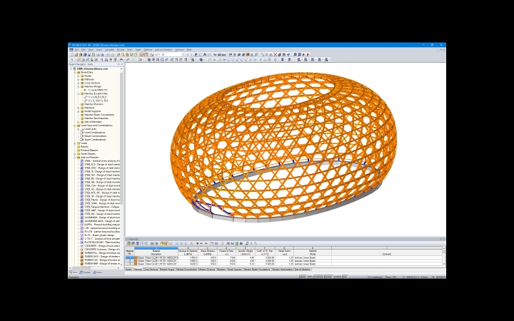 Modello 3D di CIMU - ILE DE SEGUIN in RSTAB (© sblumer ZT GmbH)