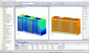 Modello di RFEM di Palazzo Meridia a Nizza, Francia (© CBS - Lifteam)