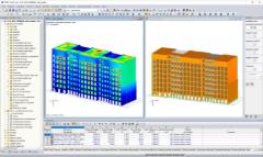 Modello di RFEM di Palazzo Meridia a Nizza, Francia (© CBS - Lifteam)