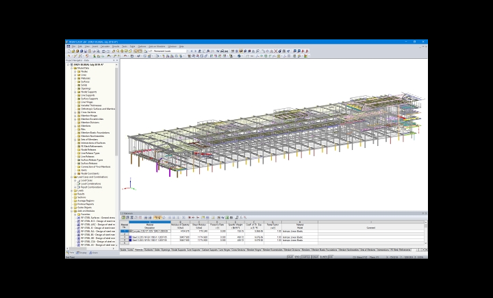 Modello RFEM dell'espansione dell'aeroporto di Orly Sud, Francia (© Roux Ingénierie)